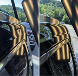Auto dent repair before and after results in St Louis MO
