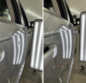 Car dent repair before and after transformation in St Louis