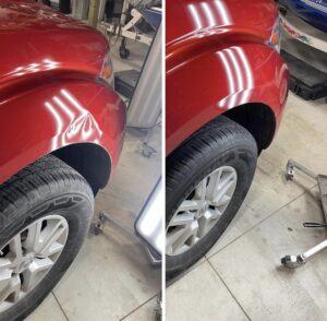 Dent repair results before and after in St Louis MO