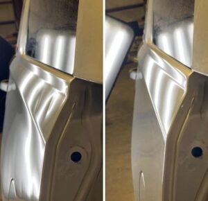 Hail damage repair before and after in St Louis MO