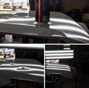 Paintless dent repair results before and after in St Louis area