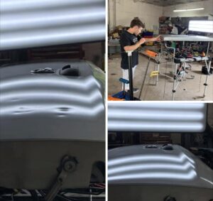 Auto dent repair before and after – paintless dent repair St Louis MO